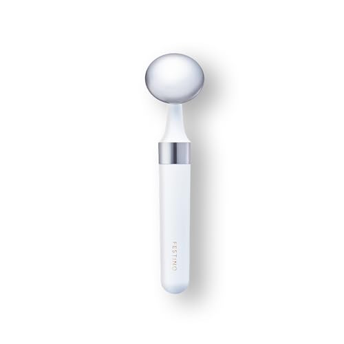 FESTINO Rechargeable Facial Skin Treatment (SMHB-022) [USB Rechargeable & Moisturizing] Facial Beauty Device with 3D Round Head, Sonic Vibration & Mic