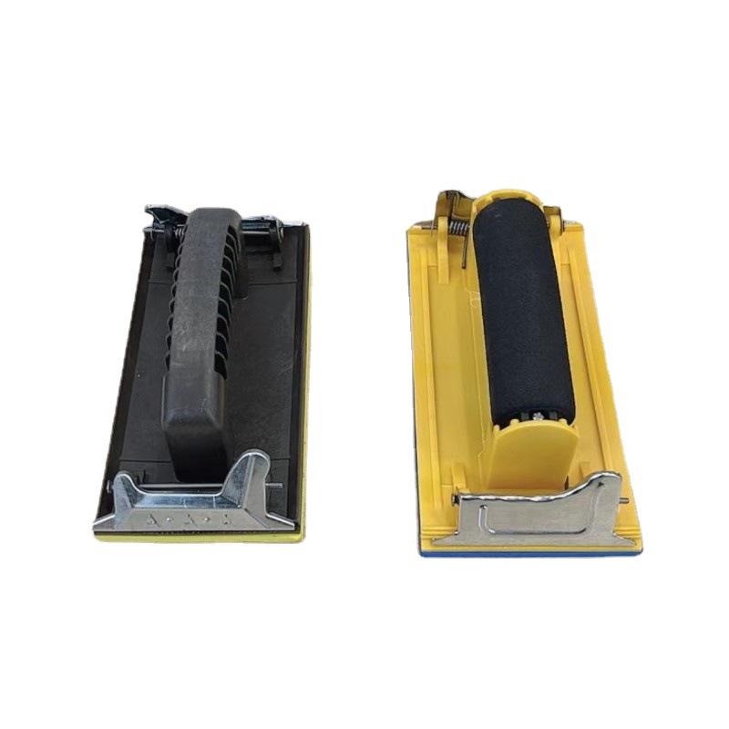 Plastic Sandpaper Holder with Sponge Handle - Wall Sanding Clip Tool