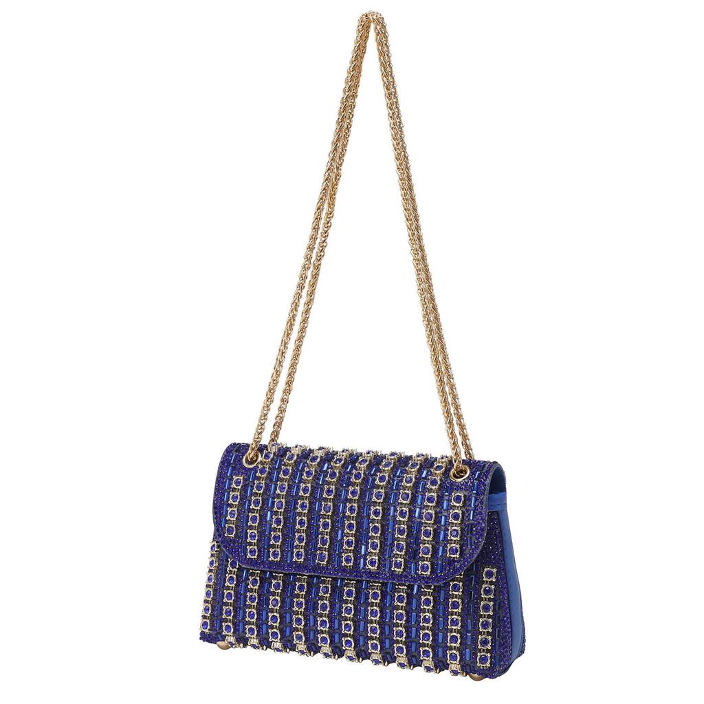 2024 Luxusní Lesklá Diamantová Večerní Kabelka na Zápěstí a Rameno