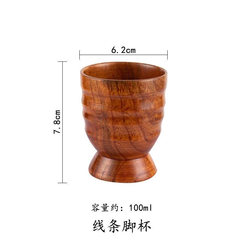 1Pcs Wooden Big Belly Cups Handmade Jujube Wood Handle Cups Beer Tea Coffee Milk Water Cup Kitchen Bar Drinkware for Kitchen Bar