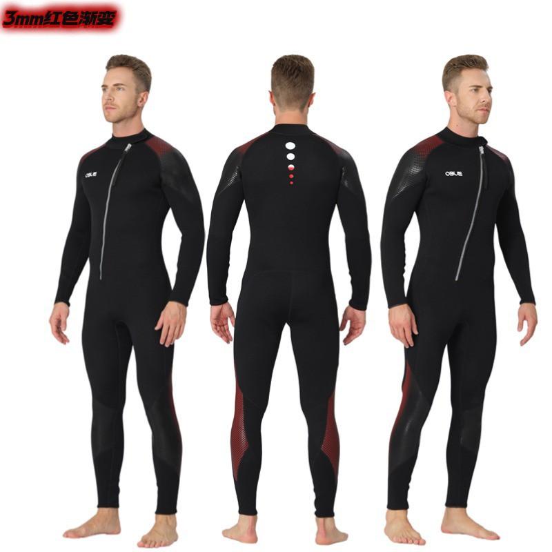 Mens 3mm Full Wetsuit Surfing Swimming Diving Snorkeling Warmth Thermal Neoprene Dive Suit