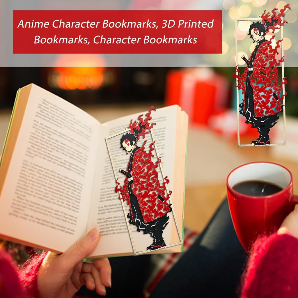 Marque-pages Personnage d'Anime, Marque-pages Imprimés en 3D, Marque-pages Personnage