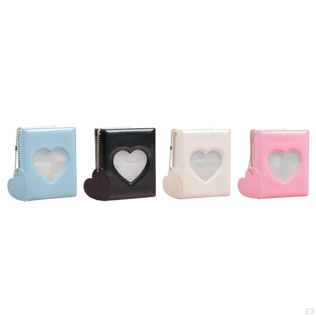 Pendant Mini Album Card Folder Mirror-Like Organizer 3 Inch Photo Holder for Business Cards