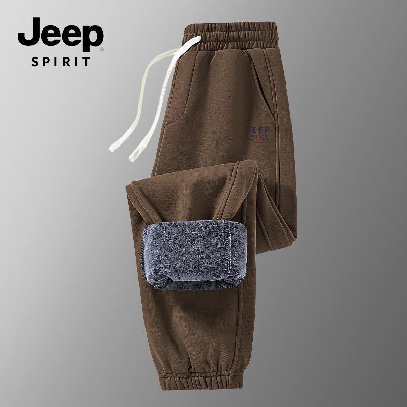 JEEP SPIRIT Men's Winter Fleece-Lined Casual Pants