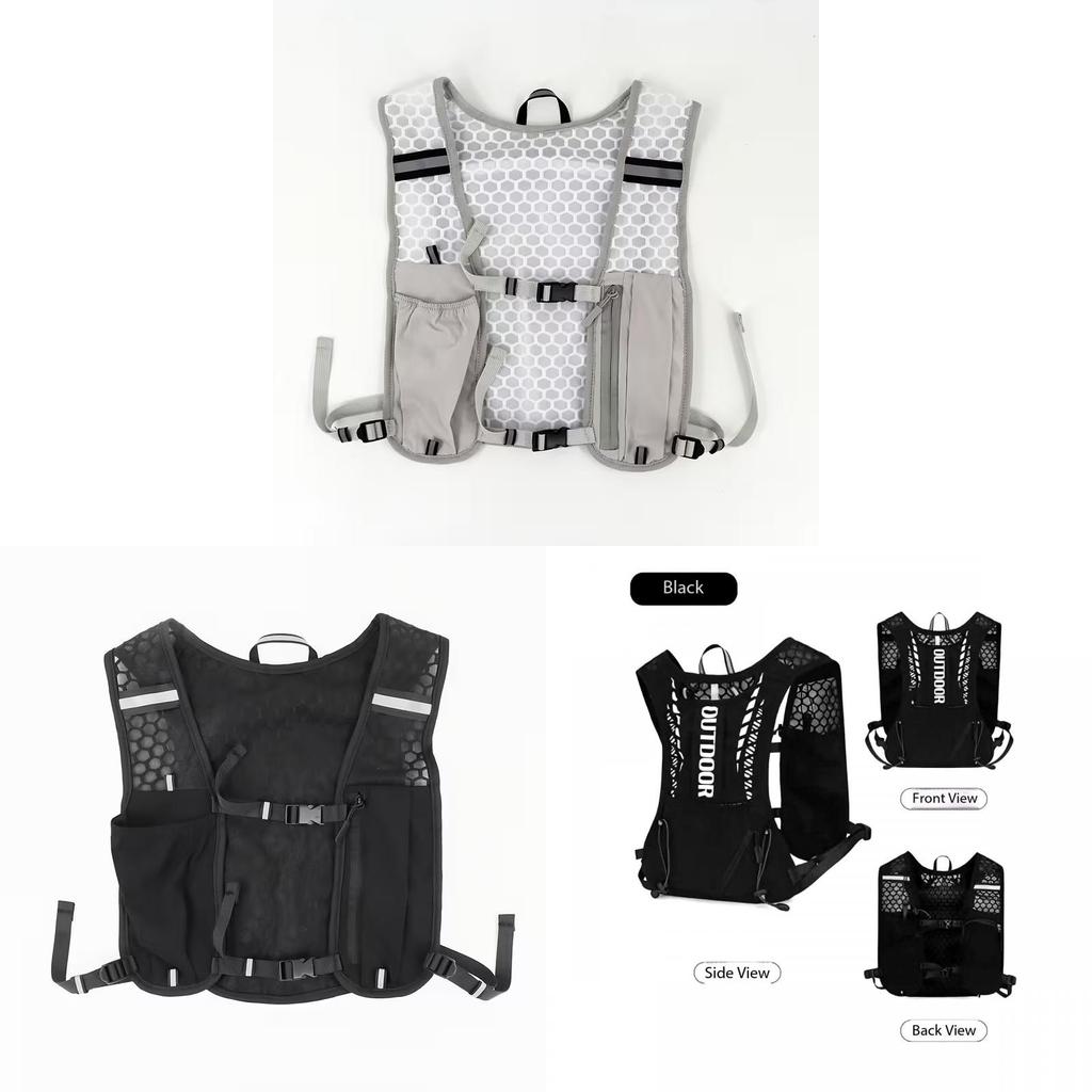 Oxford Cloth Hiking Vest Pack With Water Bottle Holder For Running And Cycling Enthusiasts