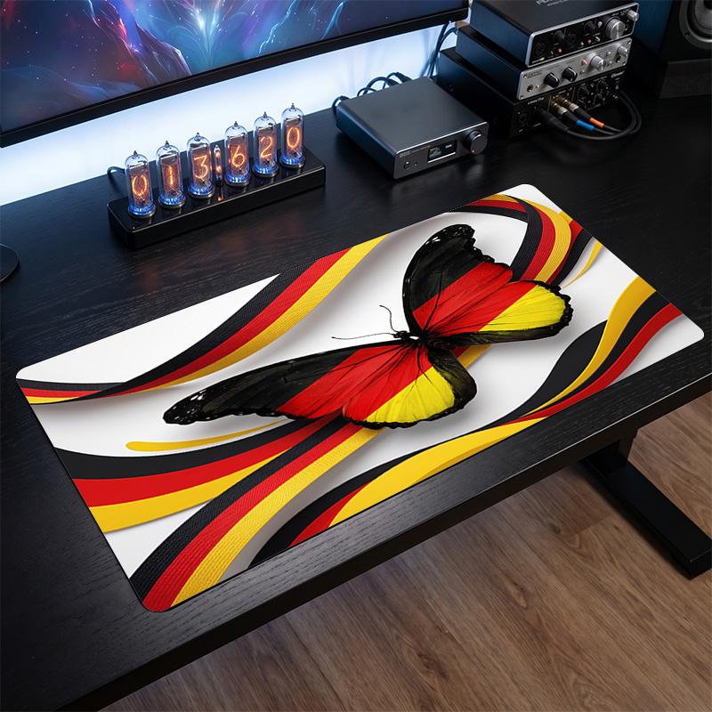Belgium Football Crest Mouse Pad, Extended Non Slip Rubber Desk Mat for Gaming Office Laptop Fan Gift