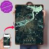 Harbin City Map China Summer Personalized D Textured Metal Poster Wall Art Tinplate Sign for Mancave Decoration Gaming House