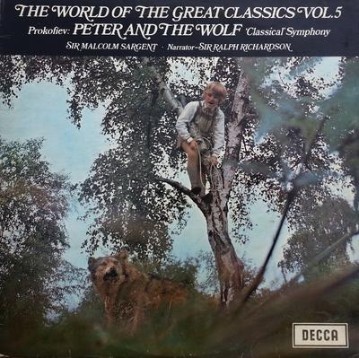 LP Record SERGEI PROKOFIEV / SIR MALCOLM SARG - Peter And The Wolf SPA90 Decca 1970 UK Classical Used