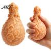 Food Shaped Fidget Toys Fried Chicken Leg Squeeze Toy, Stress Relief Drumstick Sensory Fake Toy Desk for Basket Stuffers, Party Favors Stretchable