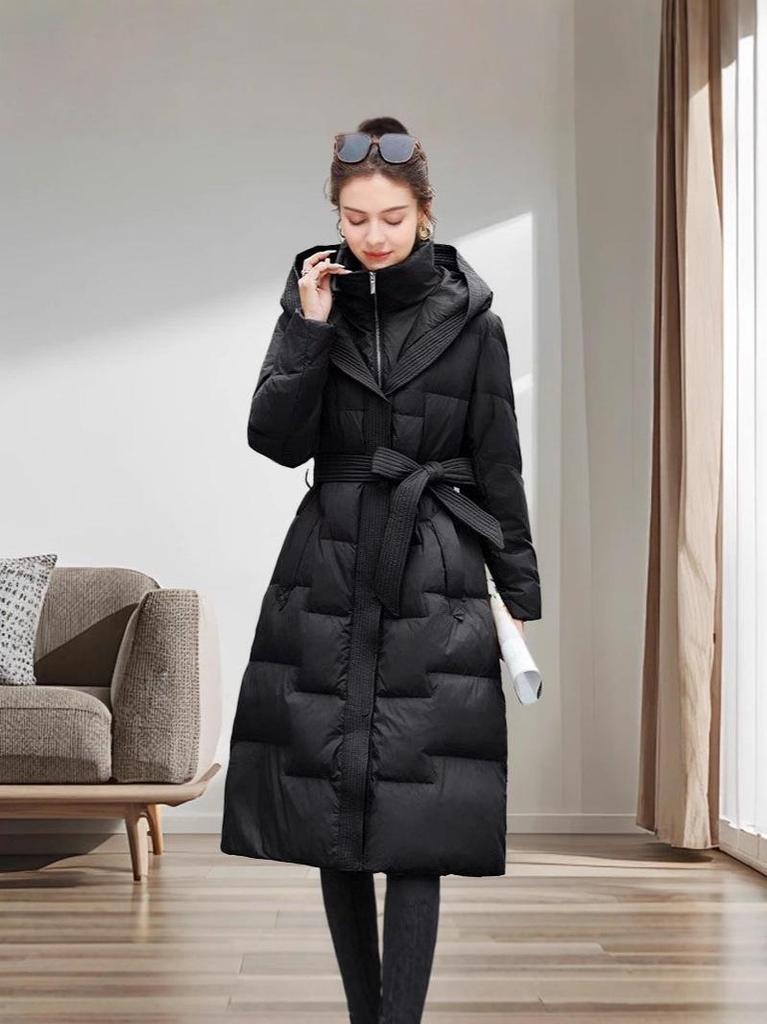 Women's High-Quality Mid-Length Winter Down Jacket