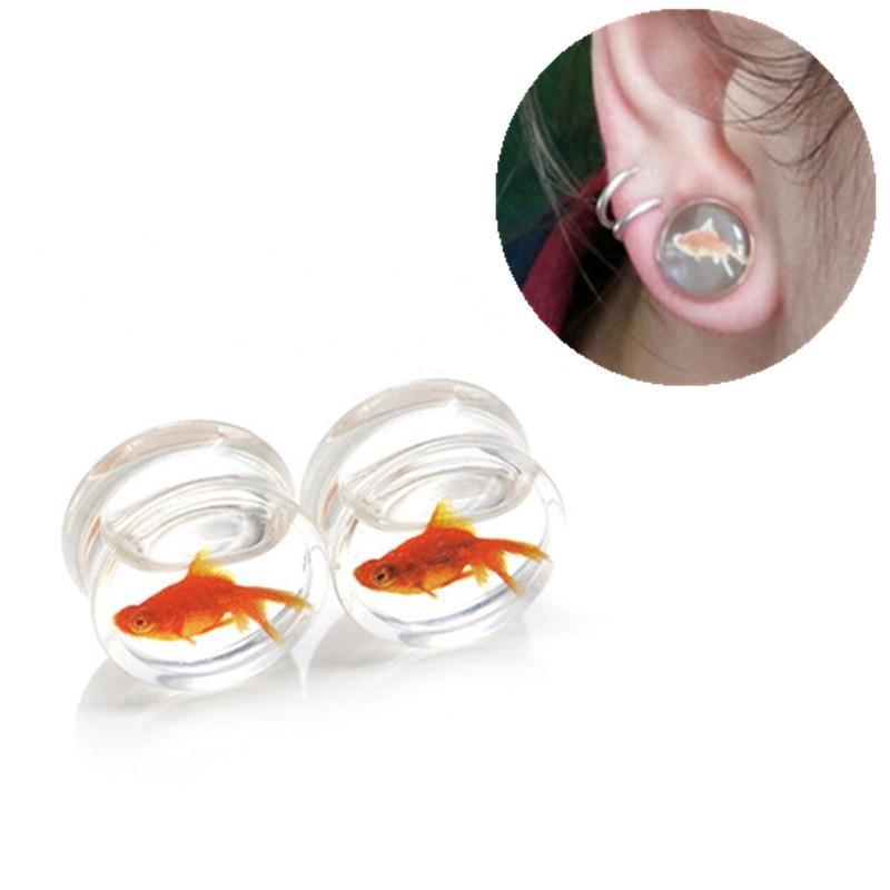 Buy Acrylic Ear Liquid Transparent Goldfish Ear Extension Extender Body