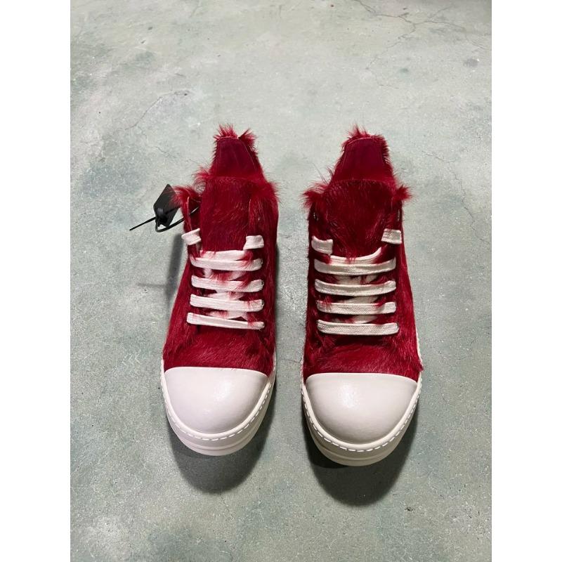 Marken Herrenschuhe Lässige Damen Fellschuhe Qualität Klassisches Rotes Pferdehaarleder Low-Top Sneakers Modedesigner Luxusschuh