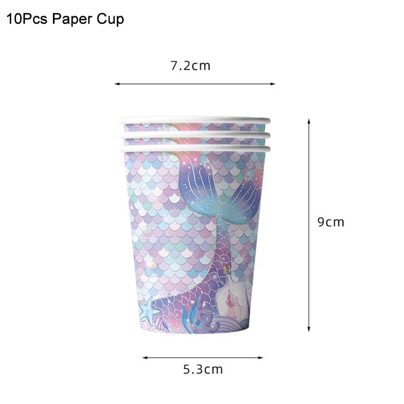 Little Mermaid Party Balloons 32inch Number Foil Balloon Kids Birthday Party Decoration Supplies Baby Shower Decor Helium Globos