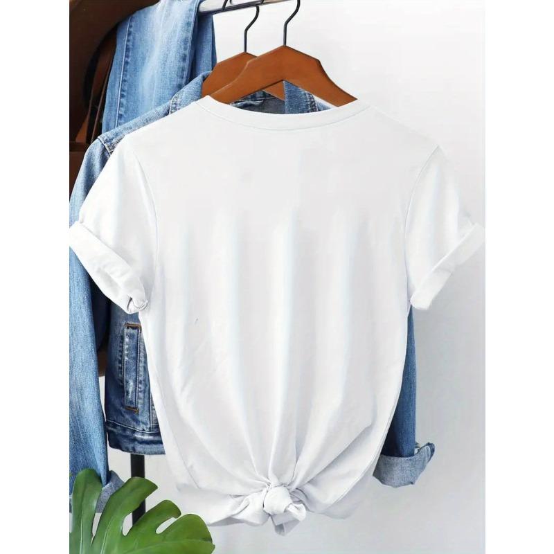 European sizesCustomizable Horseback Riding Graphic T-Shirt - Personalized Text, Black & White Design, Short Sleeve, Round Neck