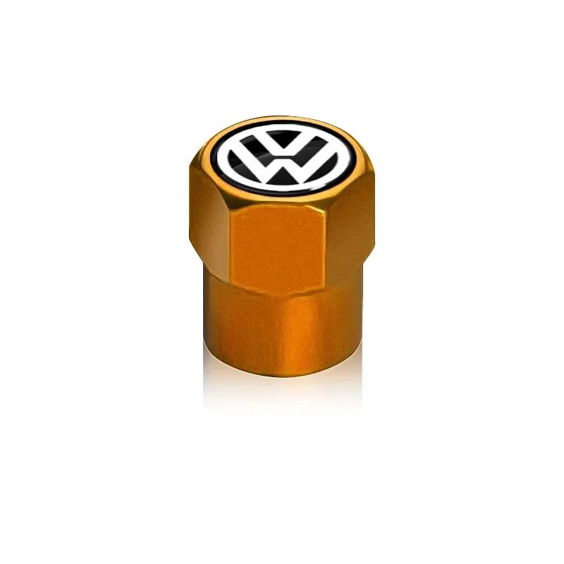 

B6 VW For Volkswagen 4Pcs Car Valve Caps Wheel Tires Air Tyre Stem Protective Cover For Volkswagen Golf Jetta Tiguan Touran TSI