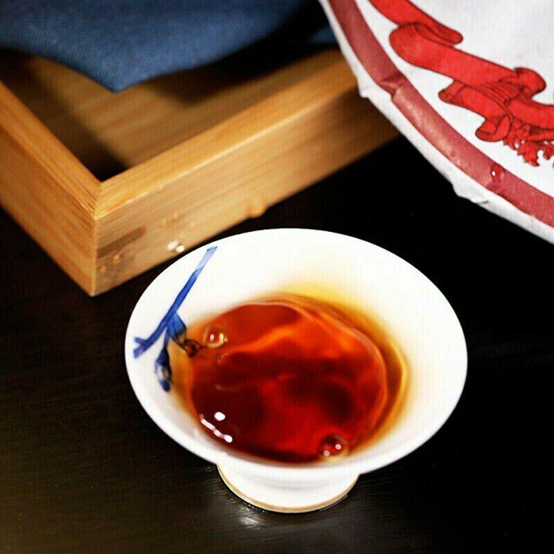 2019 Haiwan Lao Tong Zhi Old Comerade 7578 Ripe Puer Pu'er Pu-erh Tea Cake 357g