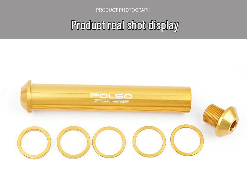 High-Strength BMX Thru-Axle Peg with 100x20 Aluminum Alloy Front Hub