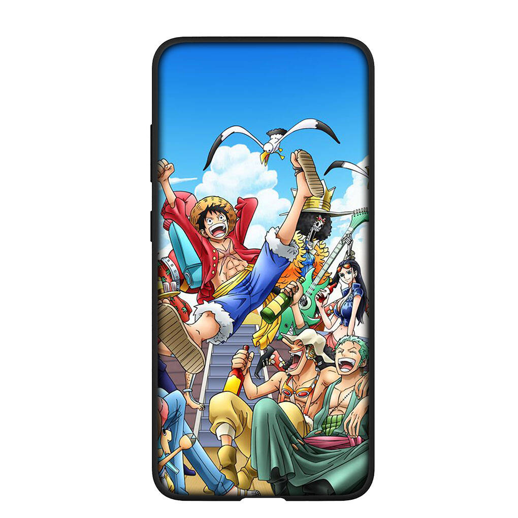 Coque de téléphone pour iPhone 17 15 16 Plus Redmi Note 14 12 11 13 Pro Max Huawei P30 P20 Lite OPPO A60 A40 A80 A18 Roronoa Zoro Dessin animé Luffy One Piece Cover