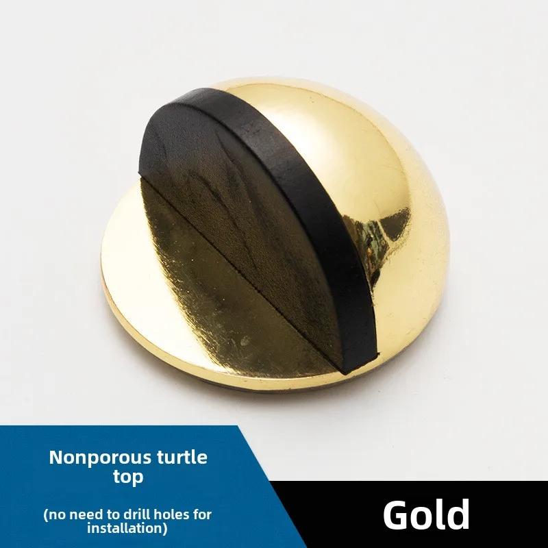 No Drill Door Stopper - Anti-Collision Rubber Guard for Bathroom & Glass Doors, Turtle Shape Non-Slip Household Protector