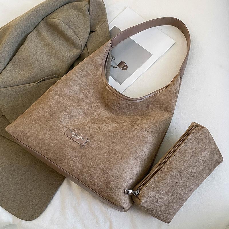 

Women Shoulde Bag Commuter Tote Bag Leopard Print Underarm Bag бежевый