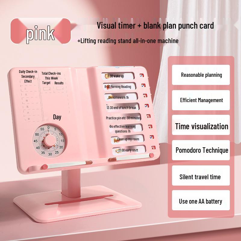 Adjustable Children's Book Stand: Multipurpose Reading Rack & Book Clip Holder.