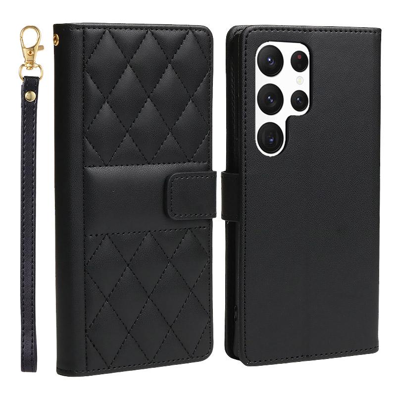Business Leather Case for Samsung Galaxy S24 Ultra S23 FE S22 S21 S20 5G S10 S9 Plus 20 10 + Flip Wallet Card Holder Cover