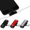 Earphone Splitter Type C Dual Type C Charger Adapter Type-C Adapter Audio Cable Headphone Converter