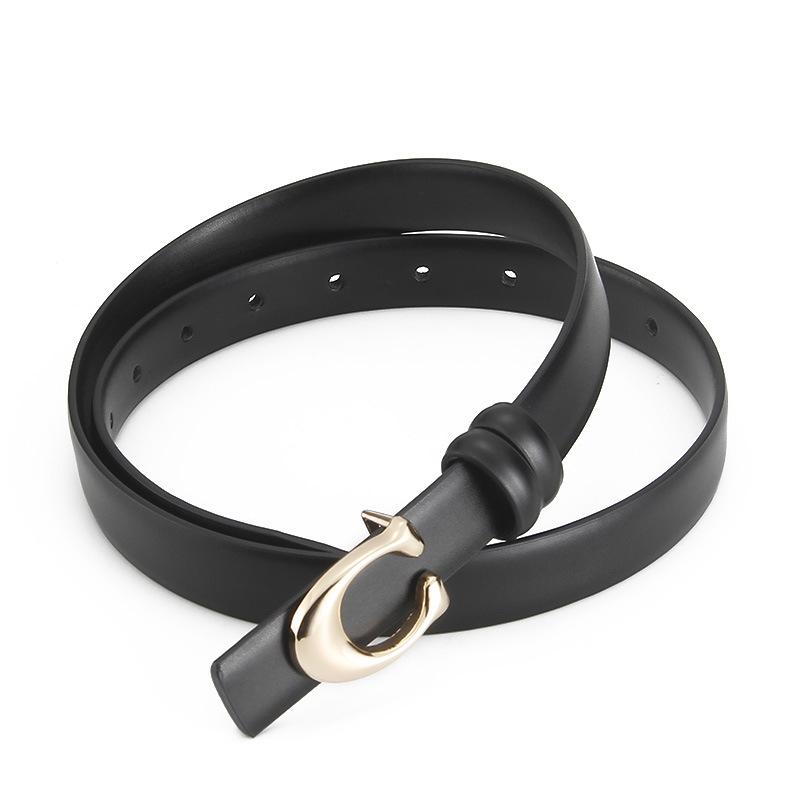 Women's Genuine Leather Belt Cowhide Belt Women's Versatile Decoration Business Casual Simple Fashion Belt