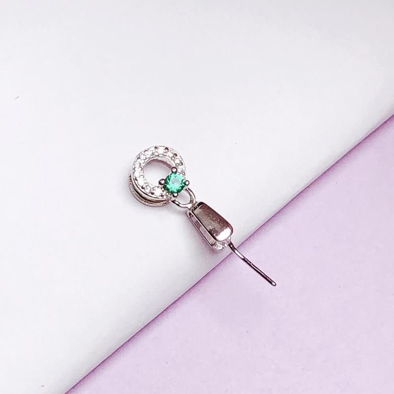 S925 Sterling Silver Medium Necklace Clasp Clip for Jade Pendant