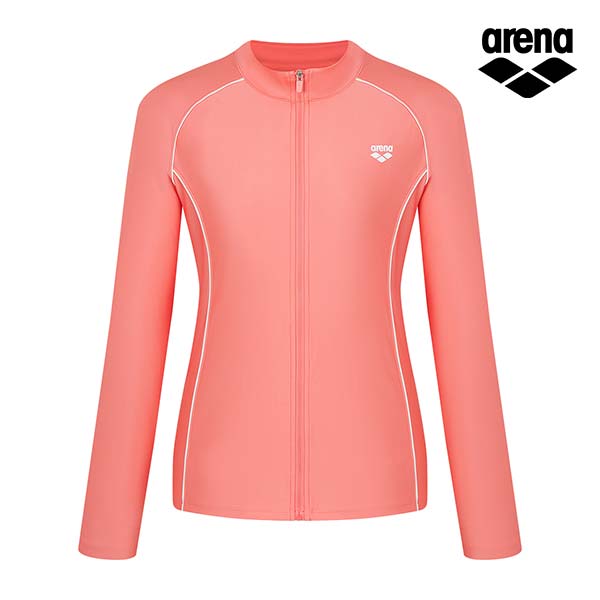Alena Active Relax Fit Zip-Up Rash Guard A4Bl1Qr48Cor
