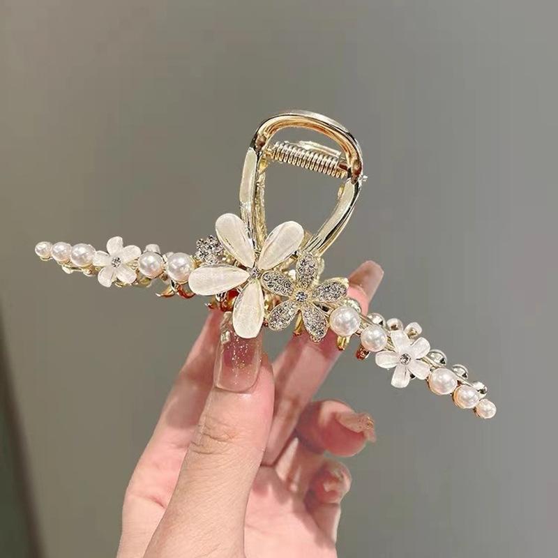 Изысканная заколка для волос в виде цветка, корейские милые зажимы-акулы, шпилька, женские аксессуары для волос для подарков для девочек