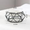 Ashtray with Shelf Living Room Decoration Geometric Ashtray Ornaments Creative Home Modern Trend Office Ceramic Ashtray