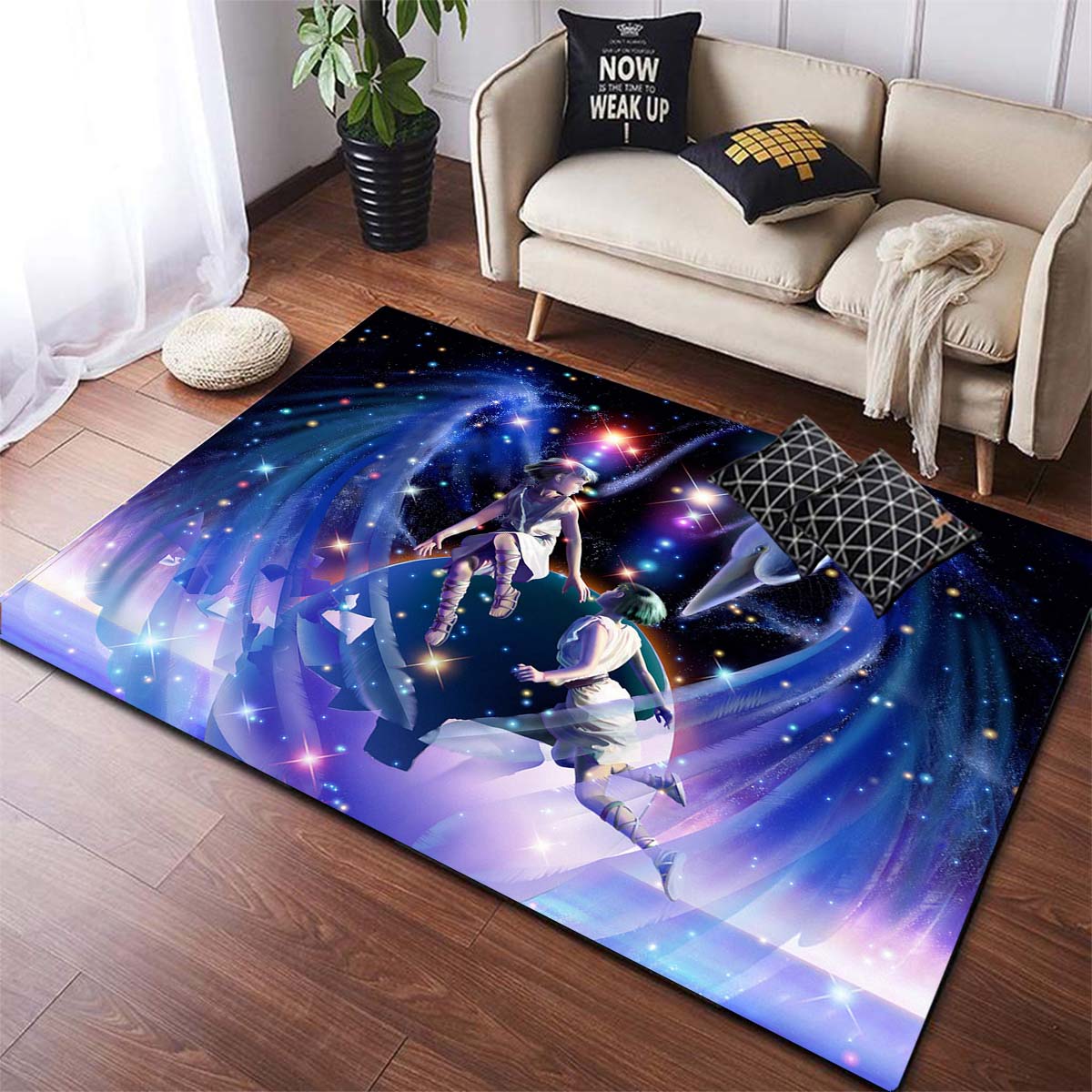 

Дванадцять сузір їв Нековзкий килим Килимок для кімнати Квадратний знімний килимок для кухні та ванної кімнати Водонепроникний килимок 40cm x 60cm