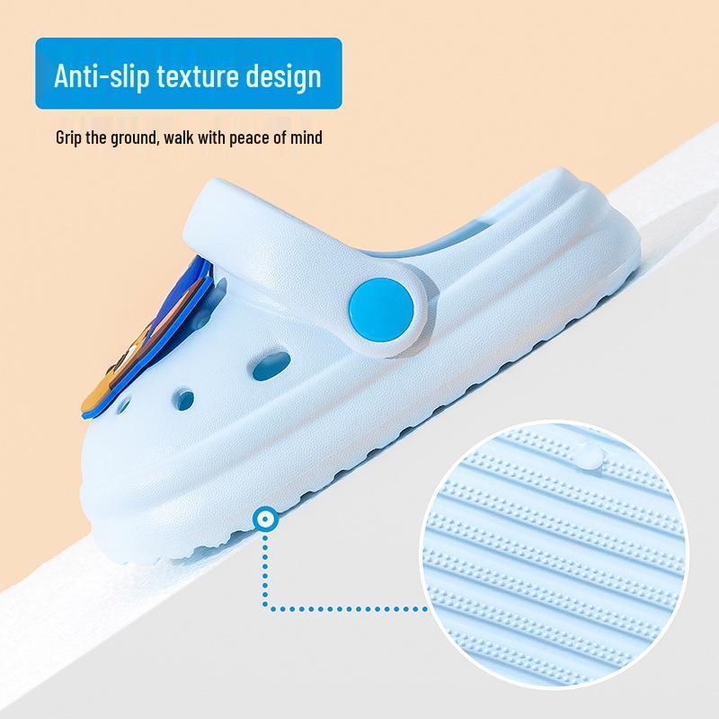 Protiskluzové dětské pantofle Tlapková patrola - Letní dřeváky s měkkou podrážkou pro kluky a holky