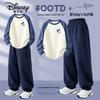 Disney Boys' Cotton Long-Sleeve Shirt and Pants Set