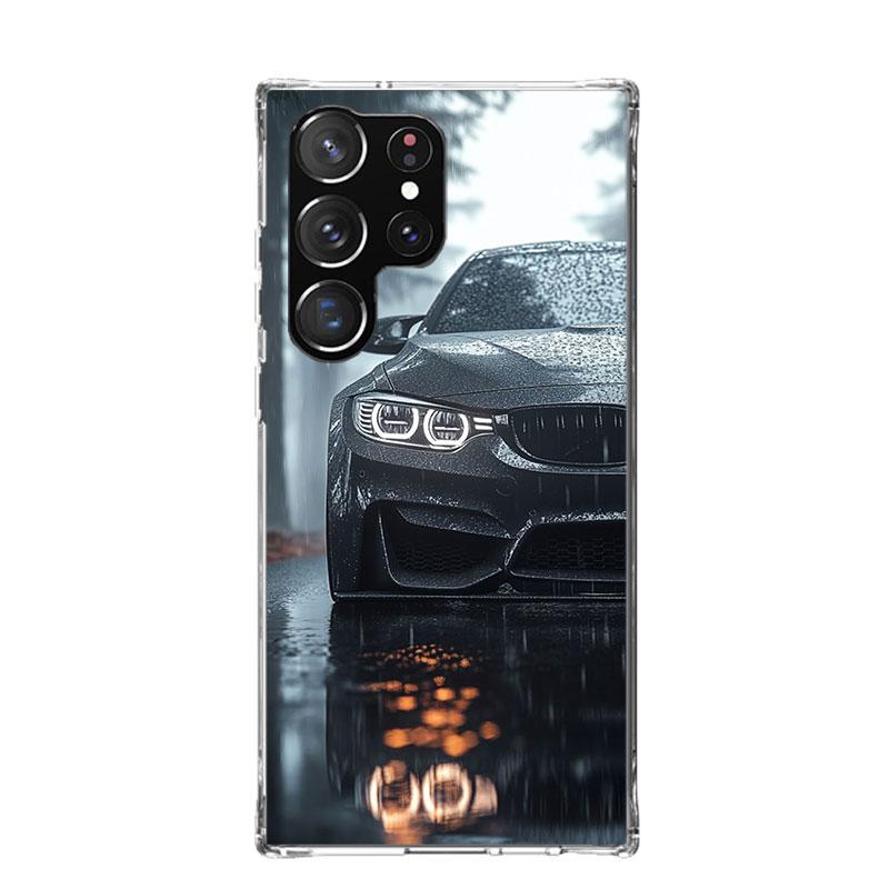 Black White Sport for B-BMW Phone Case For Samsung Galaxy S26 Ultra S23 S24 S25 Edge S20 FE S21 S22 Plus Soft Print Shell Cover
