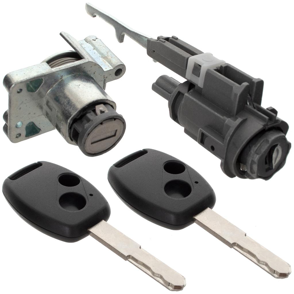 Honda CR-V III 06-12 Ignition Lock Insert + Front Left Door Lock Insert 2 Pcs. Set