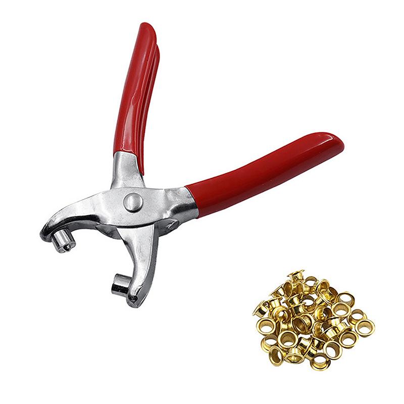 Maljetthullstangsett Skohull Nitetang For Stansing Innbinding Med 4 mm Knapp 28-40 stk