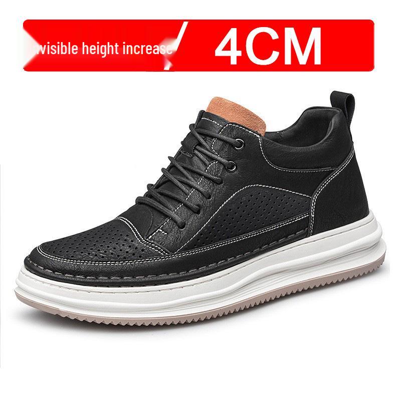 2024 Autumn/Winter Men s Casual Sports Shoes with 8CM Invisible Height Increase, Thick Sole, Trendy Design 43