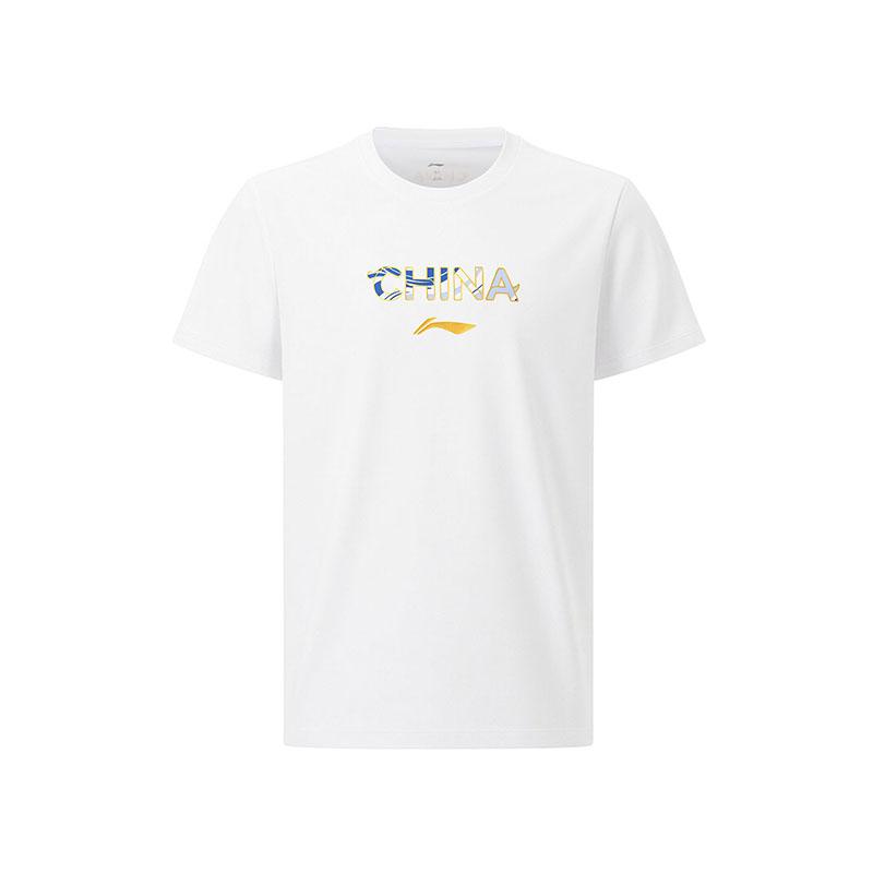

Li-Ning Badminton Series Versatile Quick-Dry Cool Sweat-Wicking Lightweight Breathable Round Neck Creative Print Sports Casual T-Shirt AHSW427-2 XXL