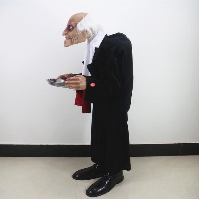 GRET Light-Controlled Talking Butler Ghost Halloween Prank Toy