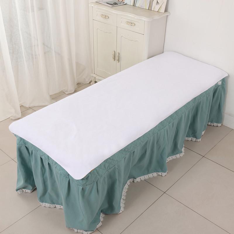 Gray Large Soft Absorbent Beauty Salon Bed Towel with Hole
