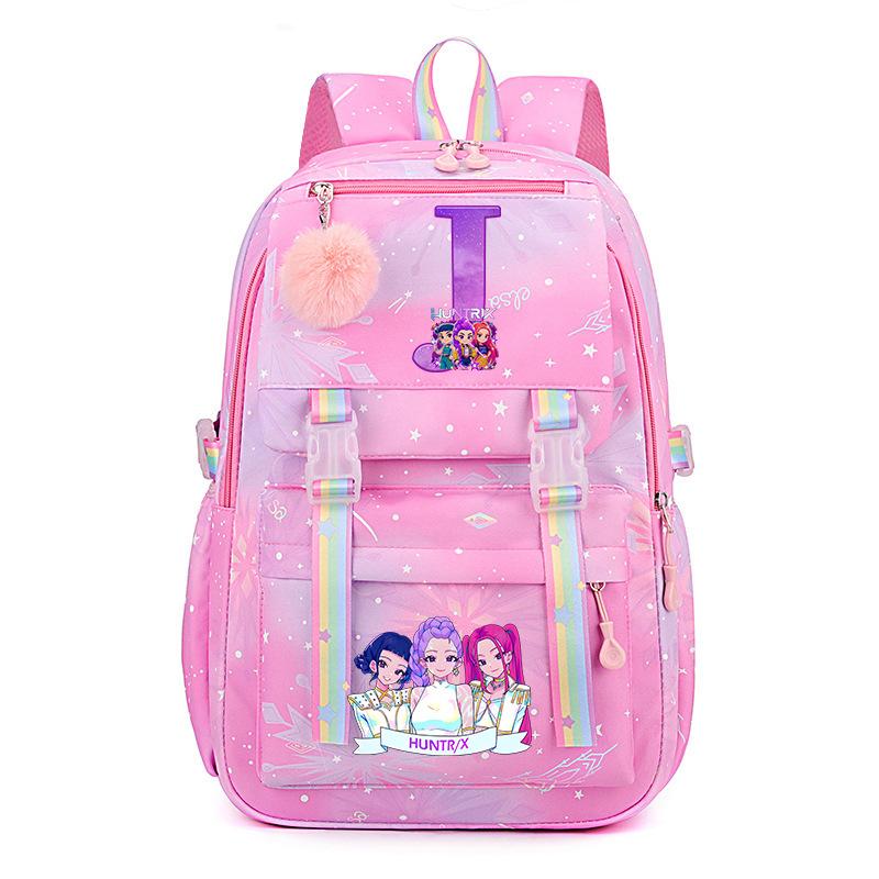 Kpop Demonunter Kids Backpack College Wind Large Capacity Student School Bag