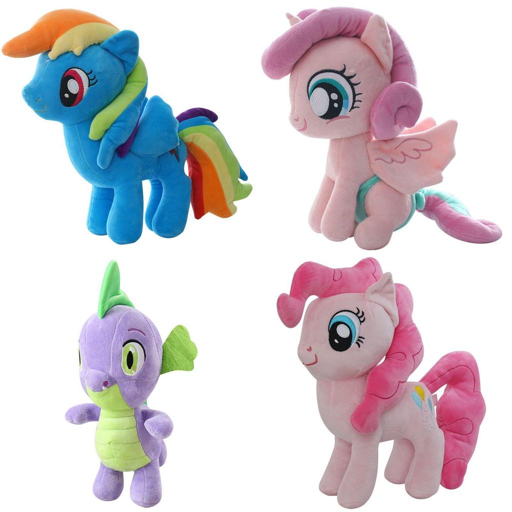 Adorable My Little Pony Plush Toy Spike Twilight Sparkle Soft Doll For Kids' Gifts