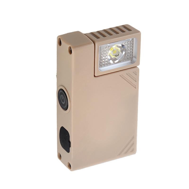 Dual Light Source Keychain Light Type-C Mini Steel Gun Flashlight Rotating Work Light with UV Inspection Light Magnetic Base/cli