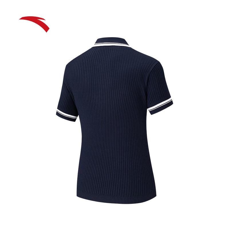 ANTA Women's Slim Fit Color-Block Polo Shirt