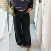 2026 Spring/Summer American Retro Leopard Print Patchwork Wide-Leg High-Waisted Women's Cuffed Jeans