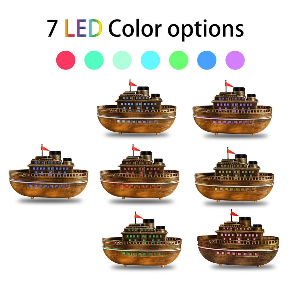 USB Aroma Diffuser with Seven-Color LED Light - Creative Home Humidifier and Air Moisturizer Gift