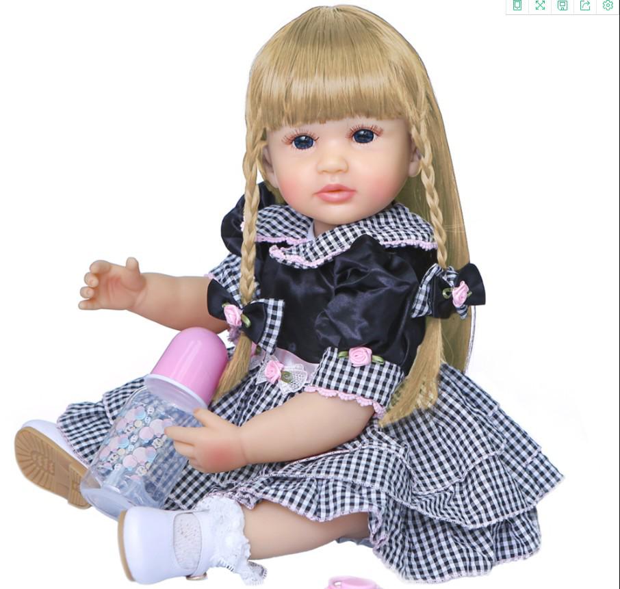 NPK Genuine 55CM Waterproof Full Silicone Reborn Baby Doll