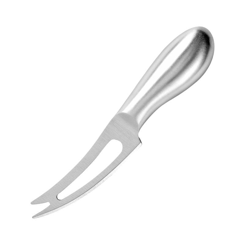 All-Stainless Steel Cheese Knife Set: Hollow Handle with Butter Knife, Pizza Knife, Cheese Fork, Cheesecake Knife and Fork.